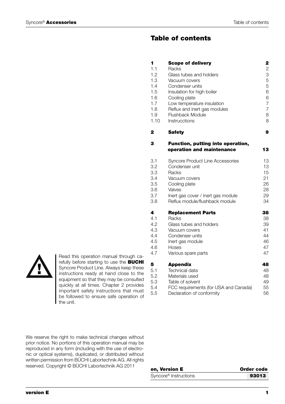 BUCHI Syncor Polyvap User Manual | Page 3 / 60