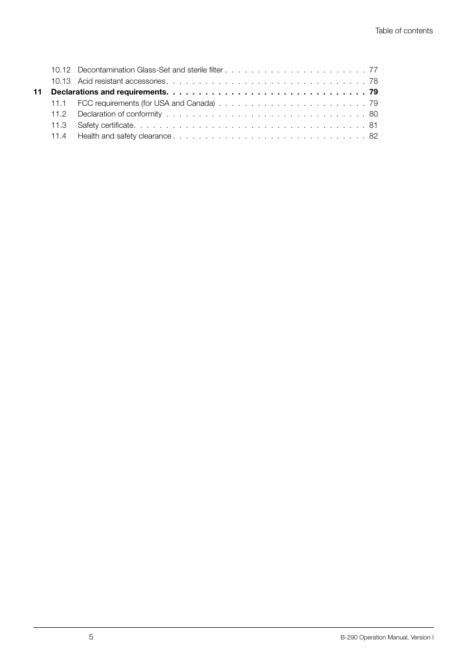 BUCHI Inert Loop B-295 User Manual | Page 5 / 84