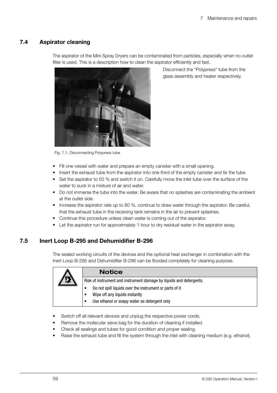 BUCHI Inert Loop B-295 User Manual | Page 59 / 84