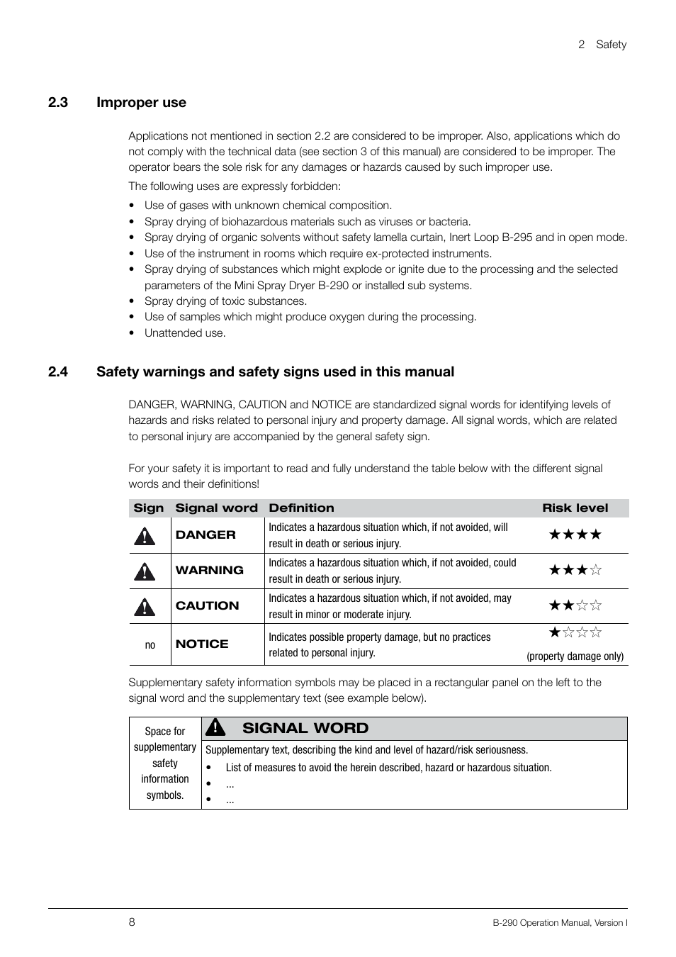 BUCHI Inert Loop B-295 User Manual | Page 8 / 84