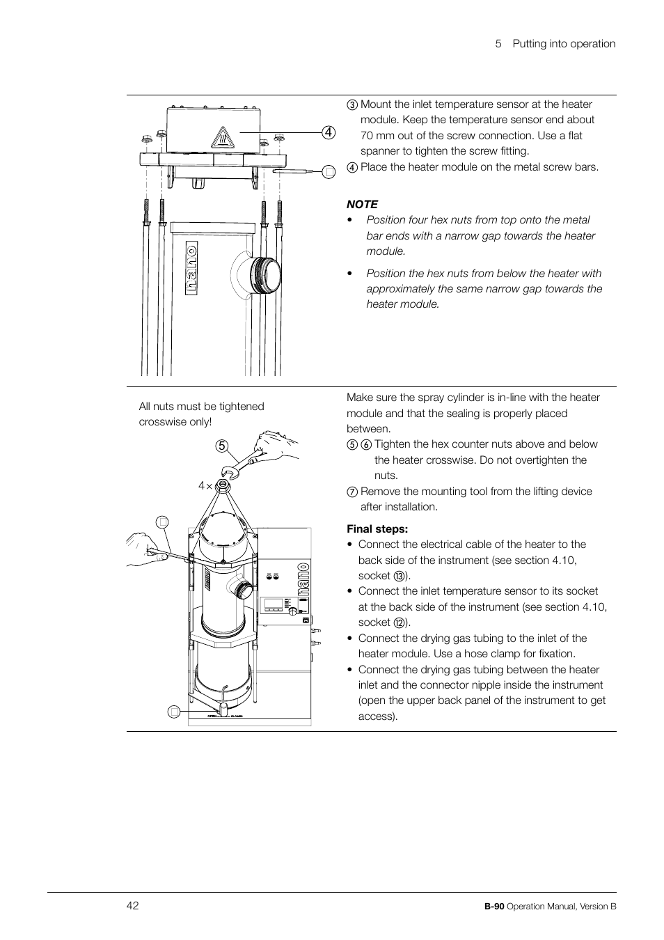 BUCHI Nano Spray Dryer B-90 User Manual | Page 42 / 104