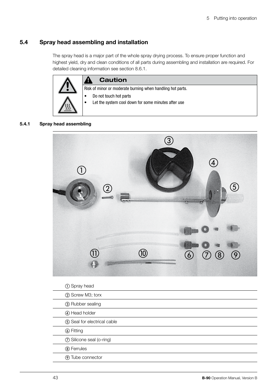 BUCHI Nano Spray Dryer B-90 User Manual | Page 43 / 104
