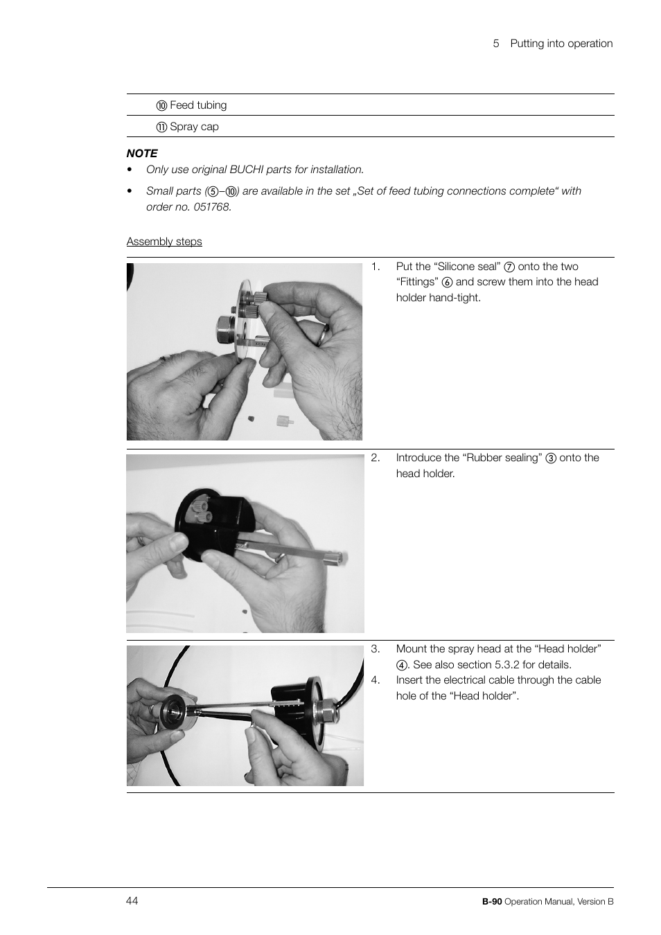 BUCHI Nano Spray Dryer B-90 User Manual | Page 44 / 104