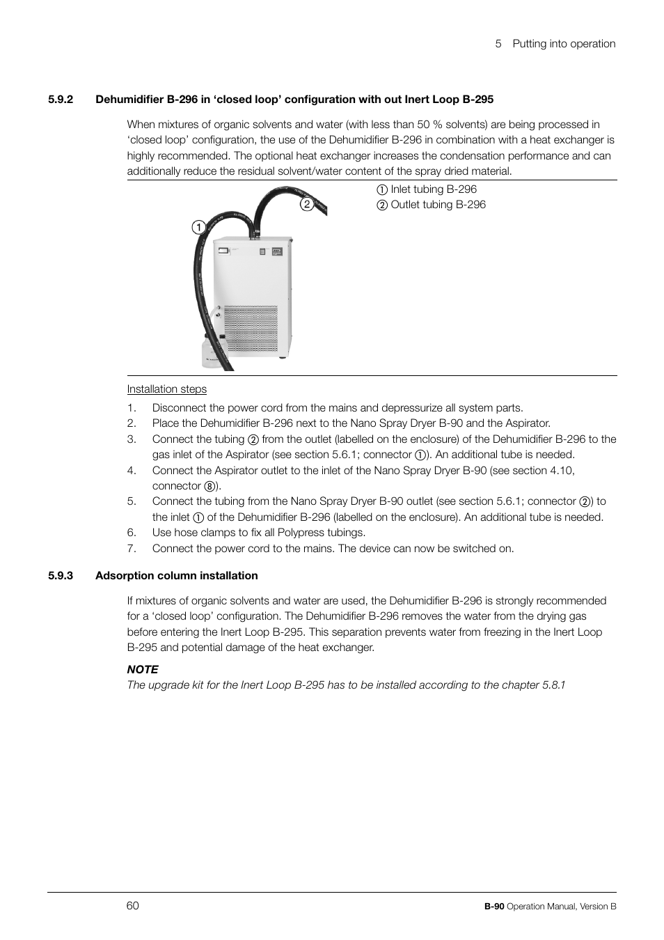 BUCHI Nano Spray Dryer B-90 User Manual | Page 60 / 104