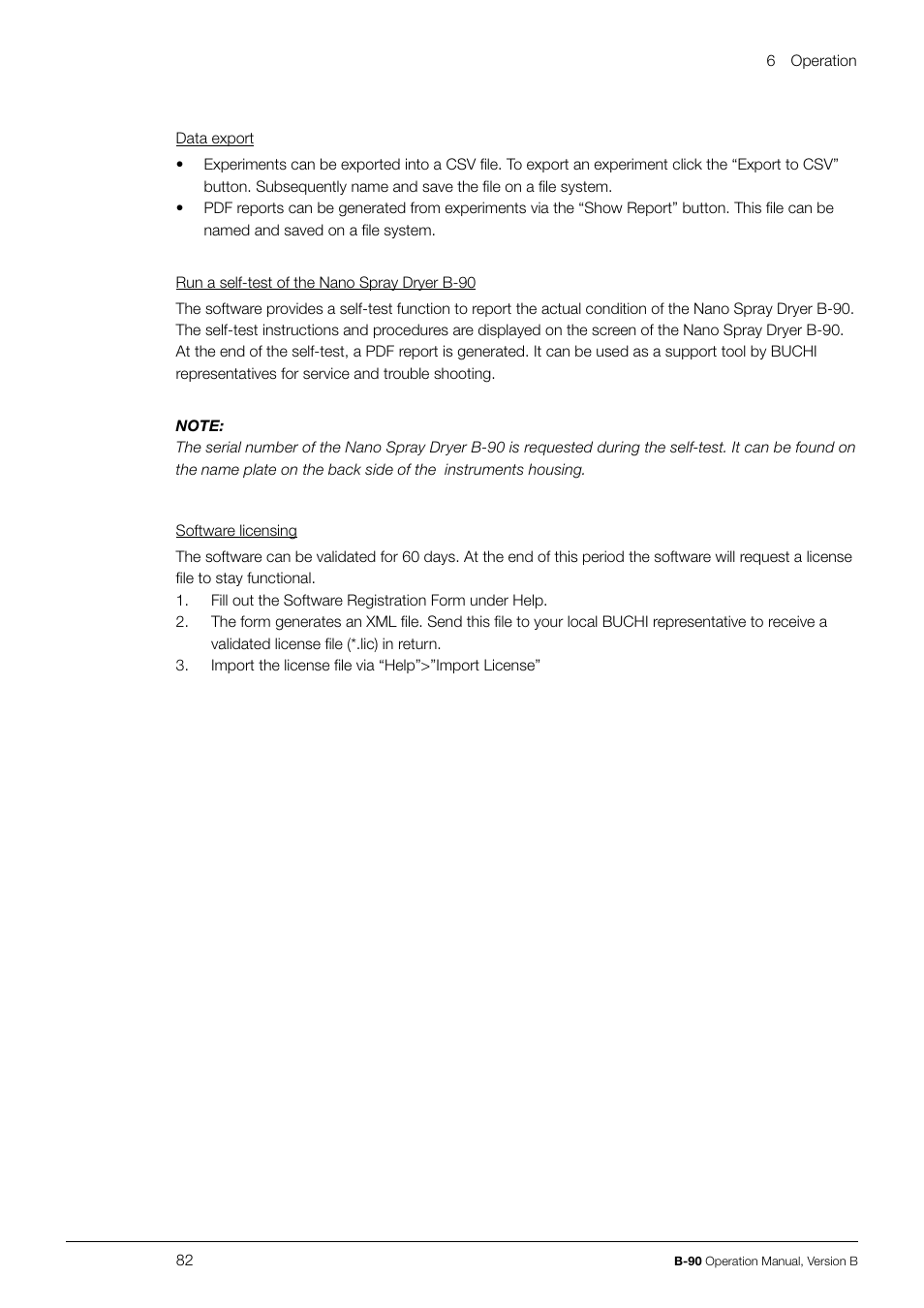 BUCHI Nano Spray Dryer B-90 User Manual | Page 82 / 104