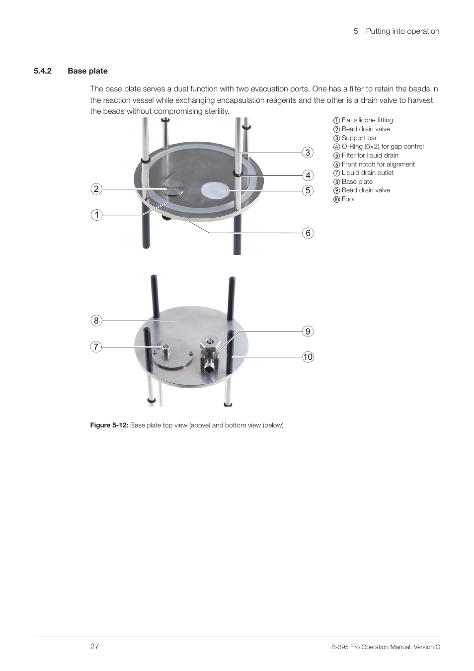 2 base plate | BUCHI Encapsulator B-395 Pro User Manual | Page 27 / 82