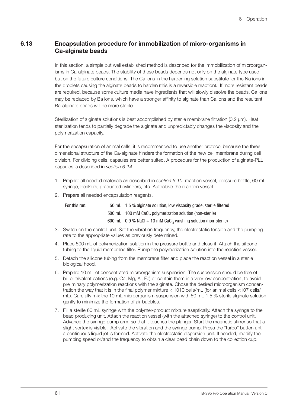 BUCHI Encapsulator B-395 Pro User Manual | Page 61 / 82