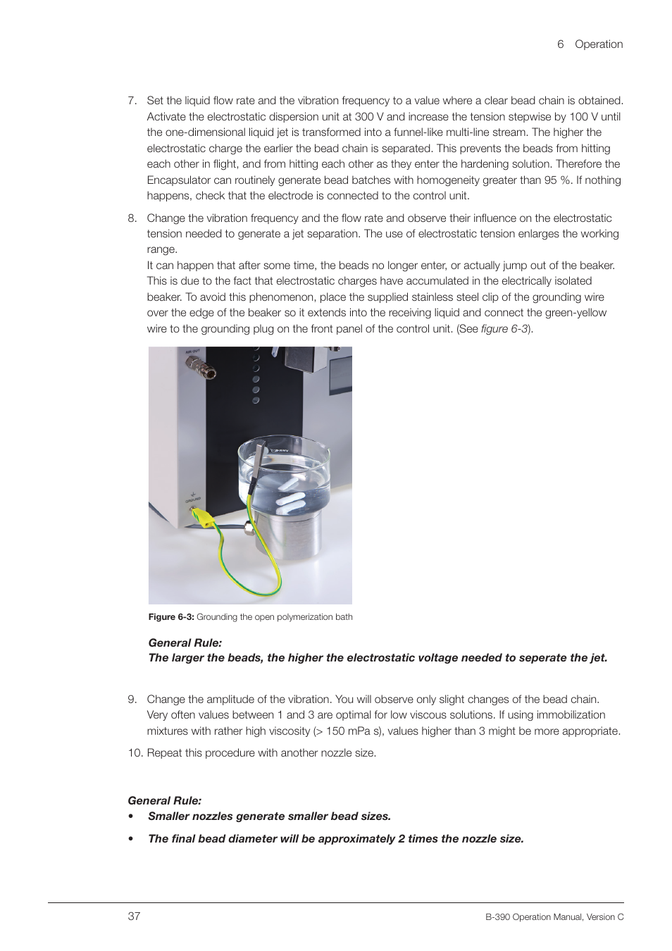 BUCHI Encapsulator B-390 User Manual | Page 37 / 56