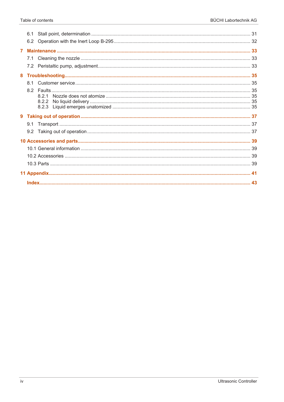 BUCHI Ultrasonic Package User Manual | Page 4 / 46