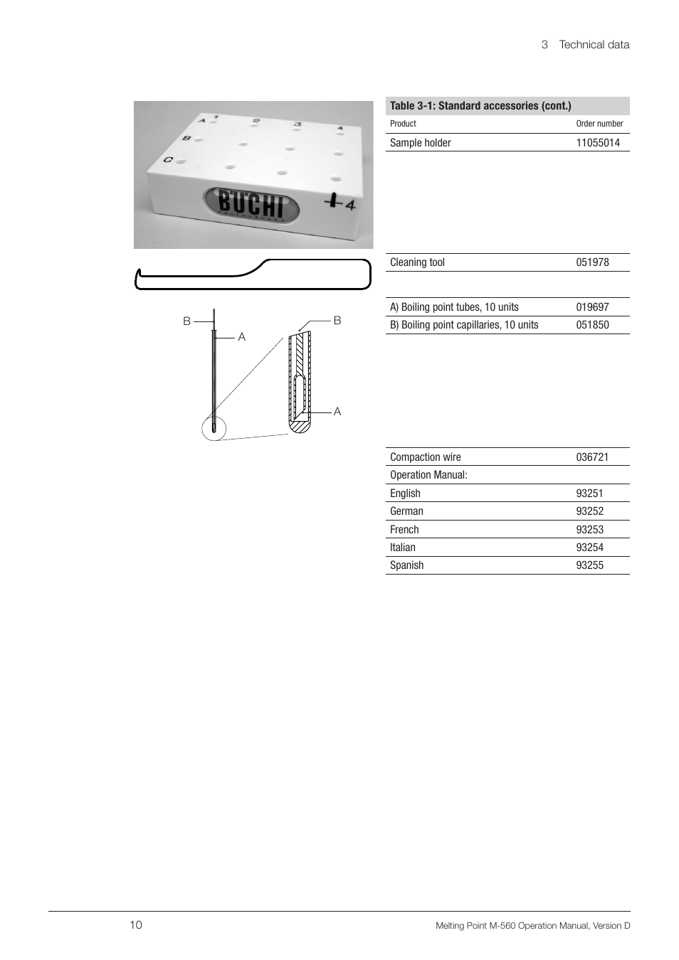 BUCHI Melting Point M-560 User Manual | Page 10 / 50