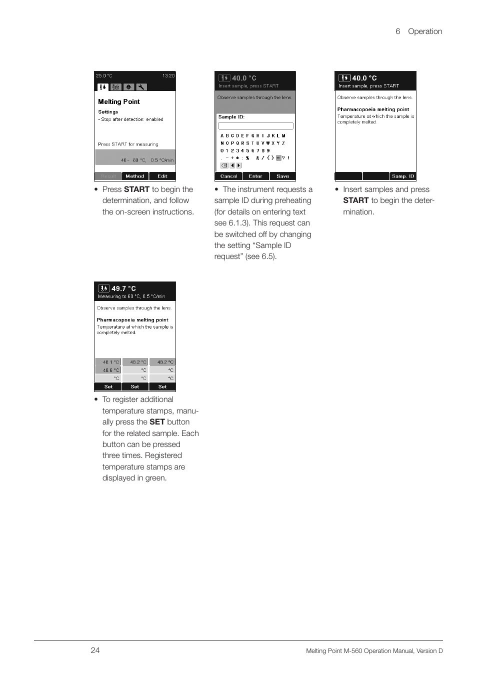 BUCHI Melting Point M-560 User Manual | Page 24 / 50