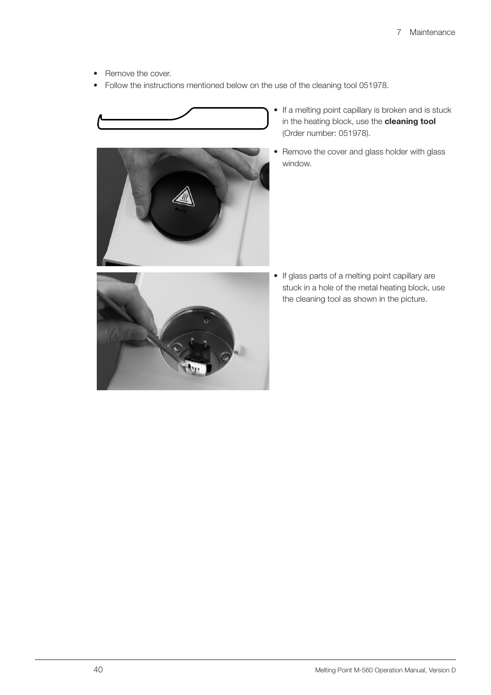 BUCHI Melting Point M-560 User Manual | Page 40 / 50