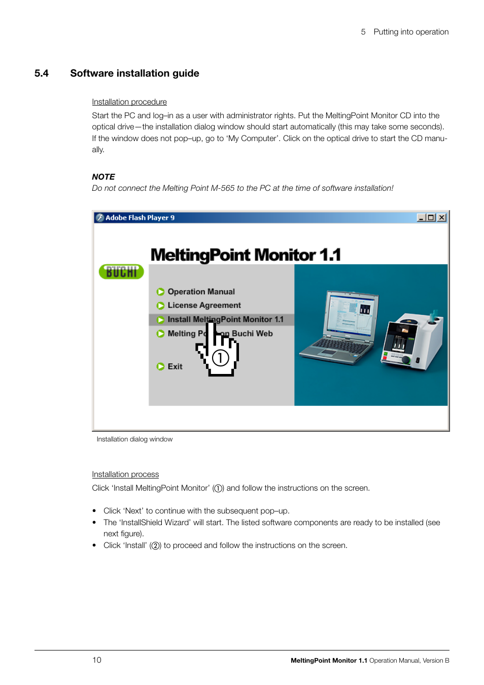 BUCHI Melting Point M-565 User Manual | Page 10 / 32
