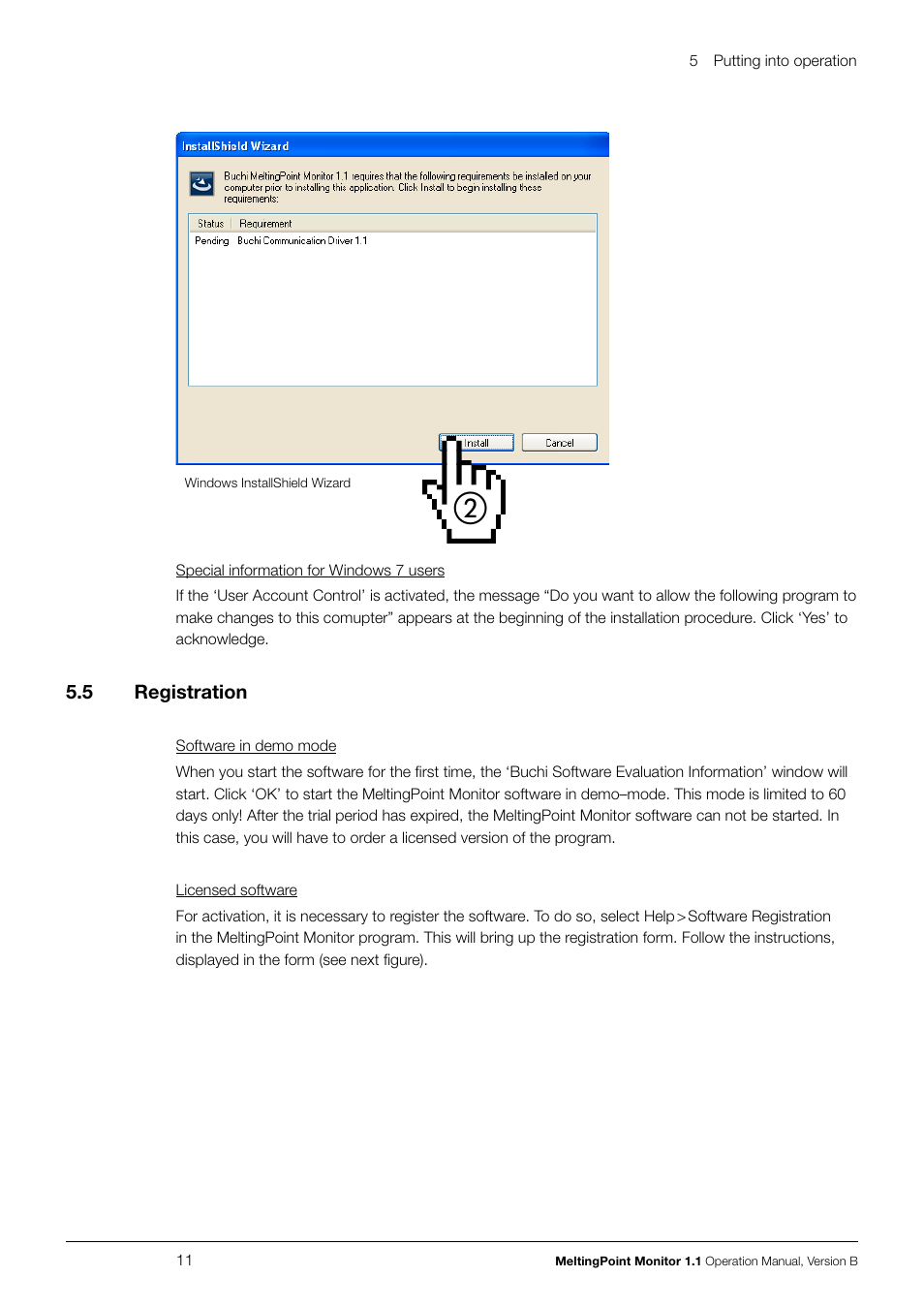 BUCHI Melting Point M-565 User Manual | Page 11 / 32