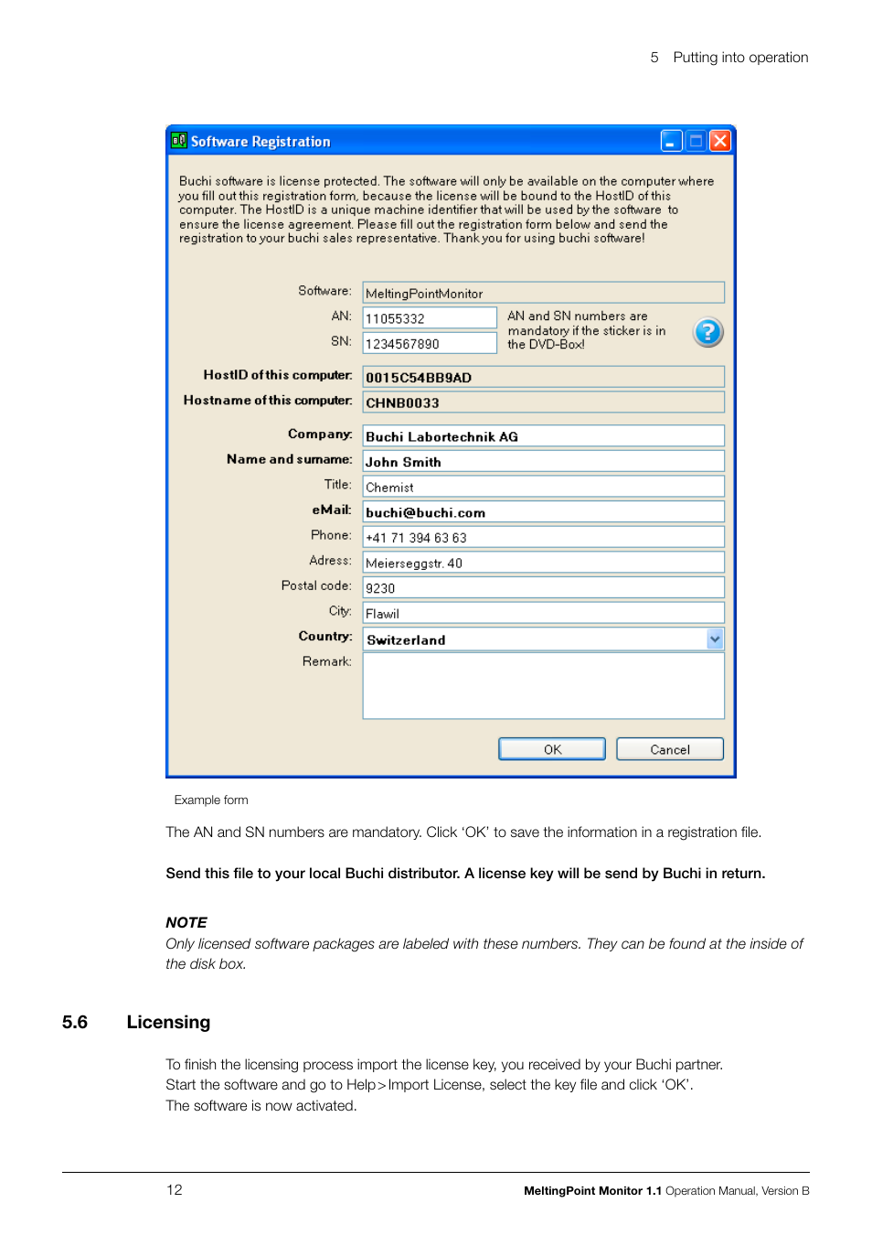 6 licensing | BUCHI Melting Point M-565 User Manual | Page 12 / 32