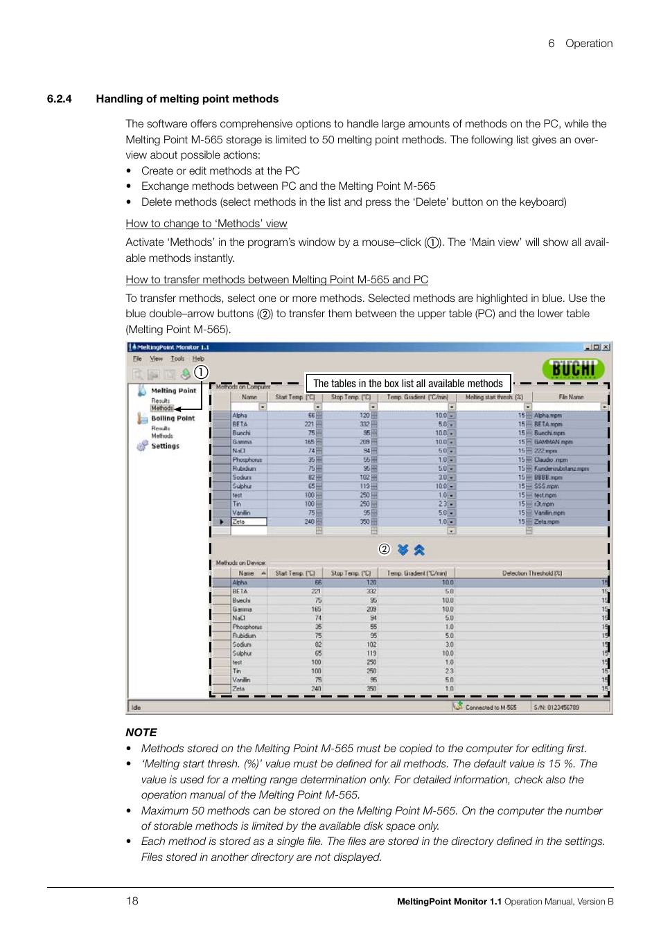 BUCHI Melting Point M-565 User Manual | Page 18 / 32