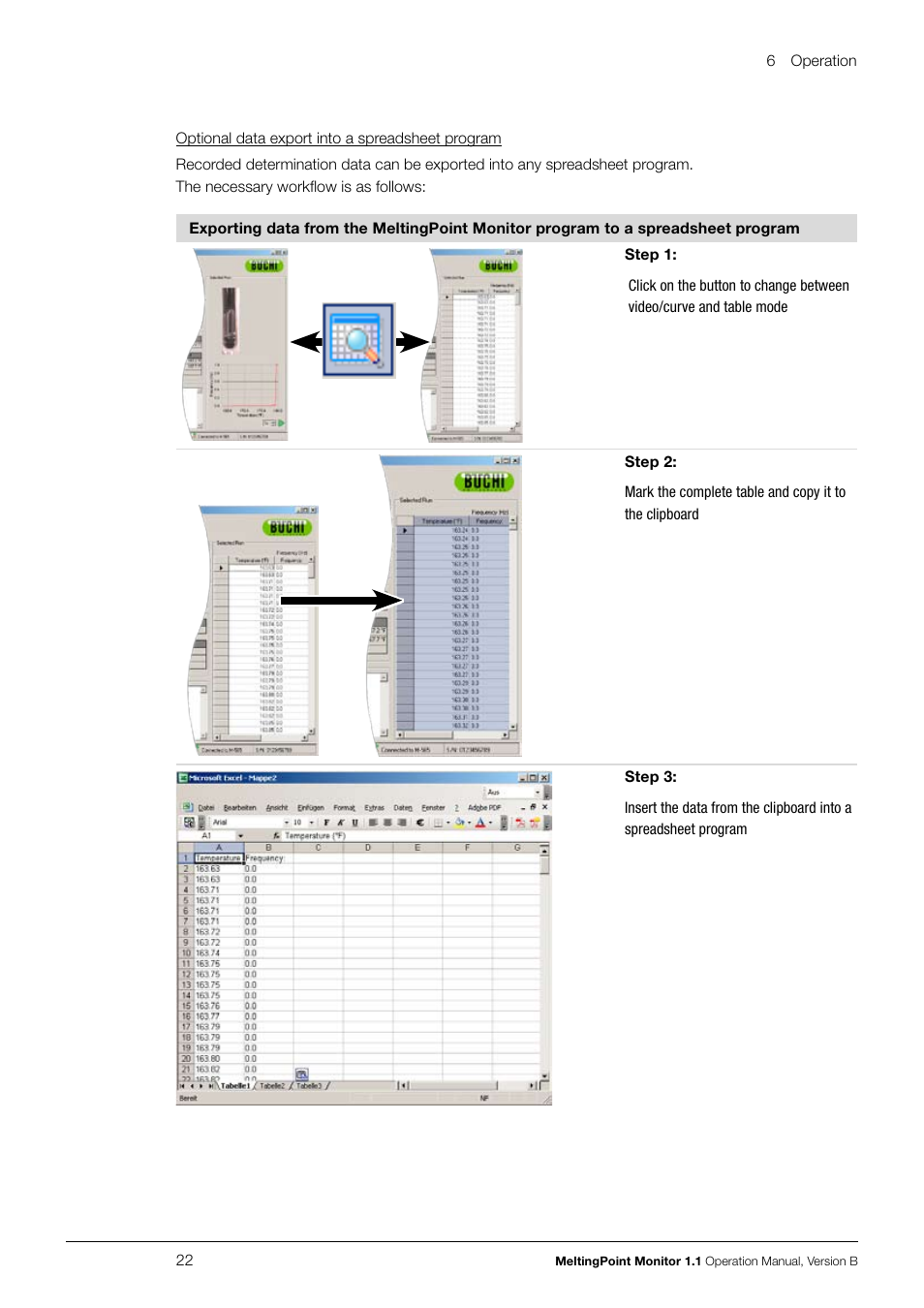 BUCHI Melting Point M-565 User Manual | Page 22 / 32