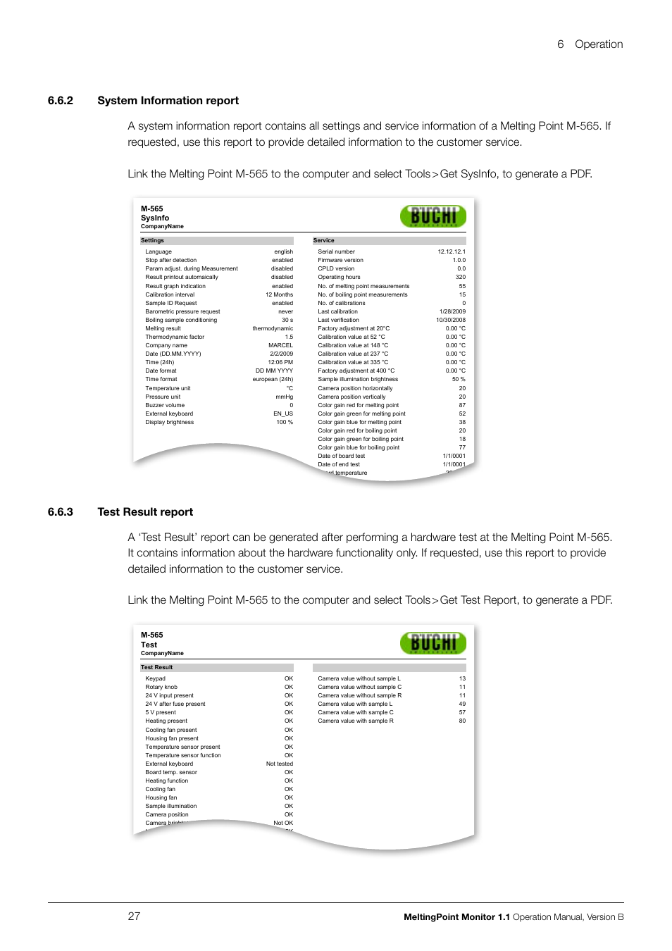 6 operation 27 | BUCHI Melting Point M-565 User Manual | Page 27 / 32