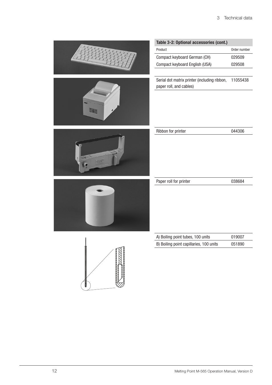 BUCHI Melting Point M-565 User Manual | Page 12 / 60