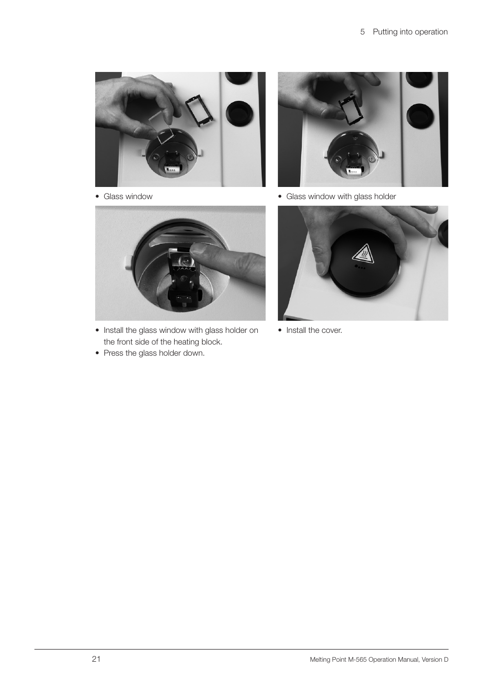 BUCHI Melting Point M-565 User Manual | Page 21 / 60