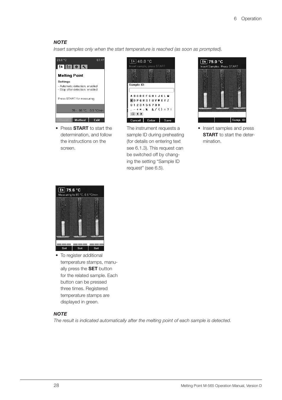 BUCHI Melting Point M-565 User Manual | Page 28 / 60