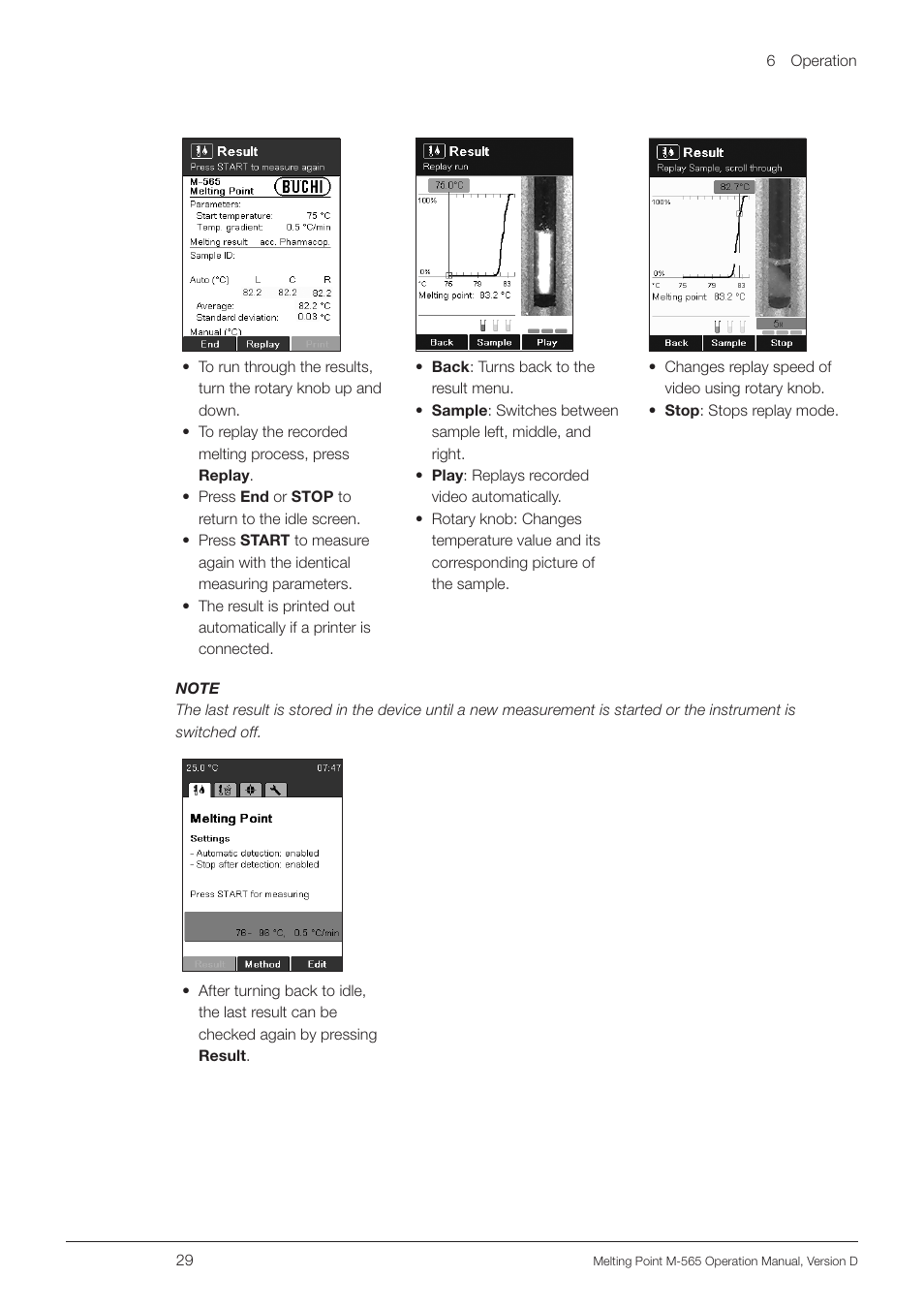BUCHI Melting Point M-565 User Manual | Page 29 / 60