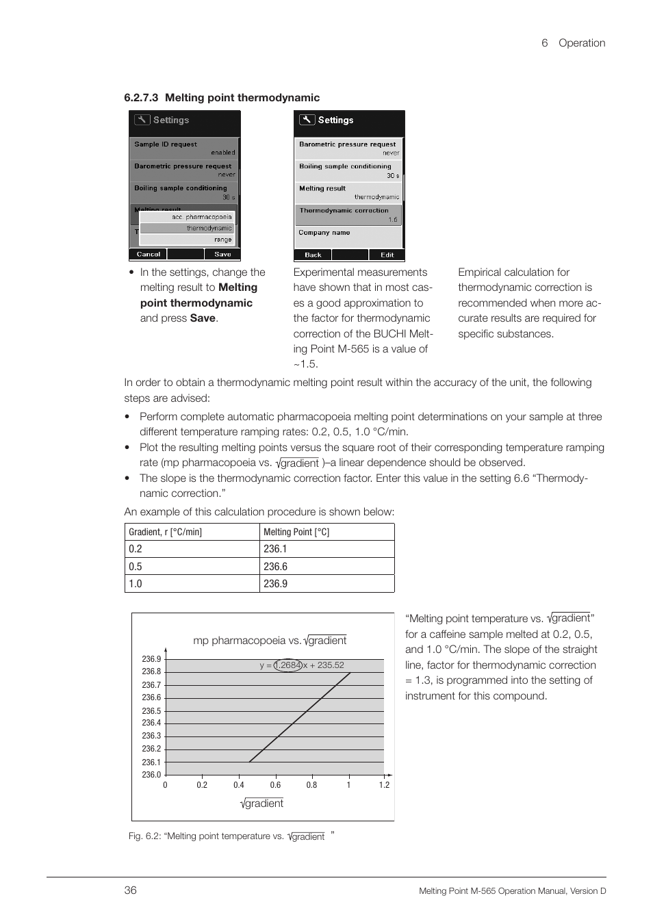 BUCHI Melting Point M-565 User Manual | Page 36 / 60