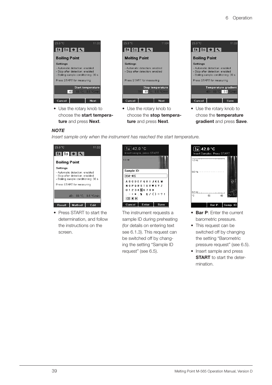 BUCHI Melting Point M-565 User Manual | Page 39 / 60