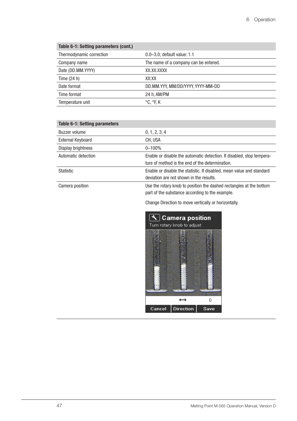 BUCHI Melting Point M-565 User Manual | Page 47 / 60