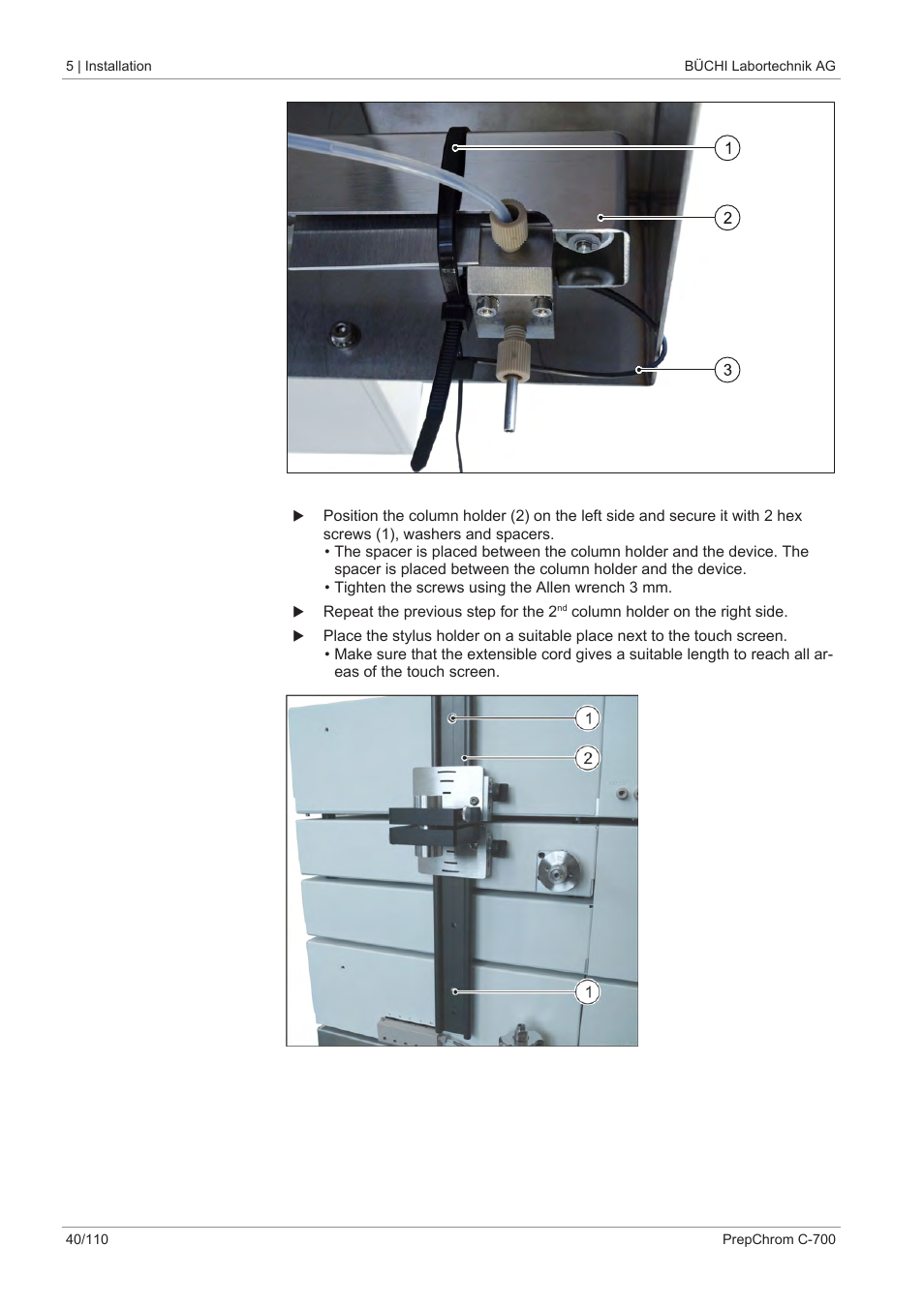 BUCHI PrepChrom C-700 User Manual | Page 40 / 110