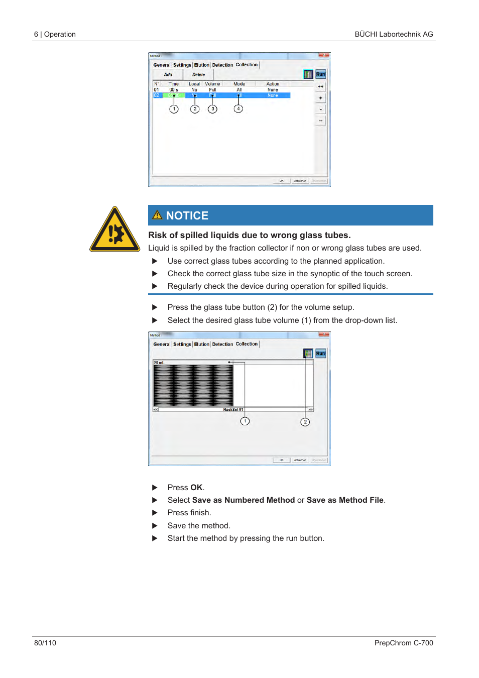 Notice | BUCHI PrepChrom C-700 User Manual | Page 80 / 110