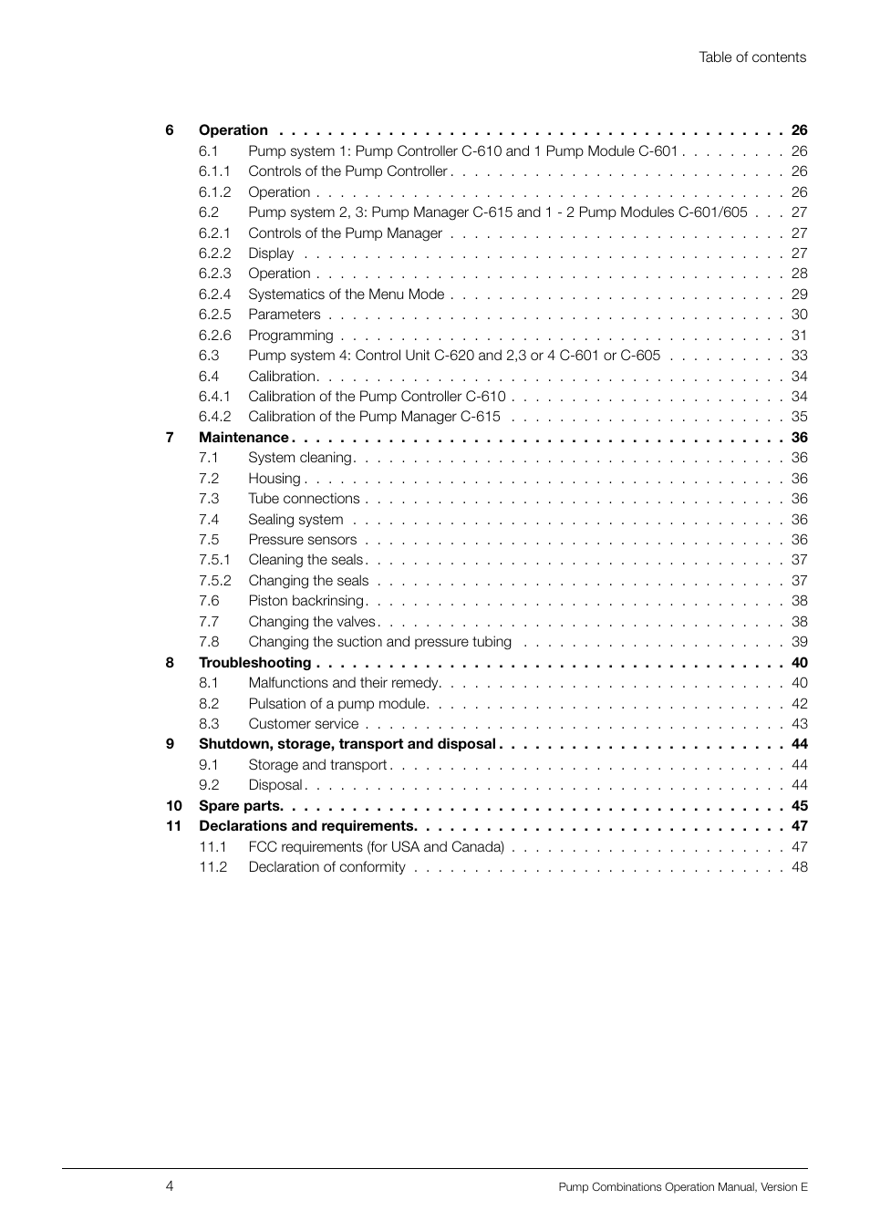 BUCHI Pump Module C-605 User Manual | Page 4 / 50