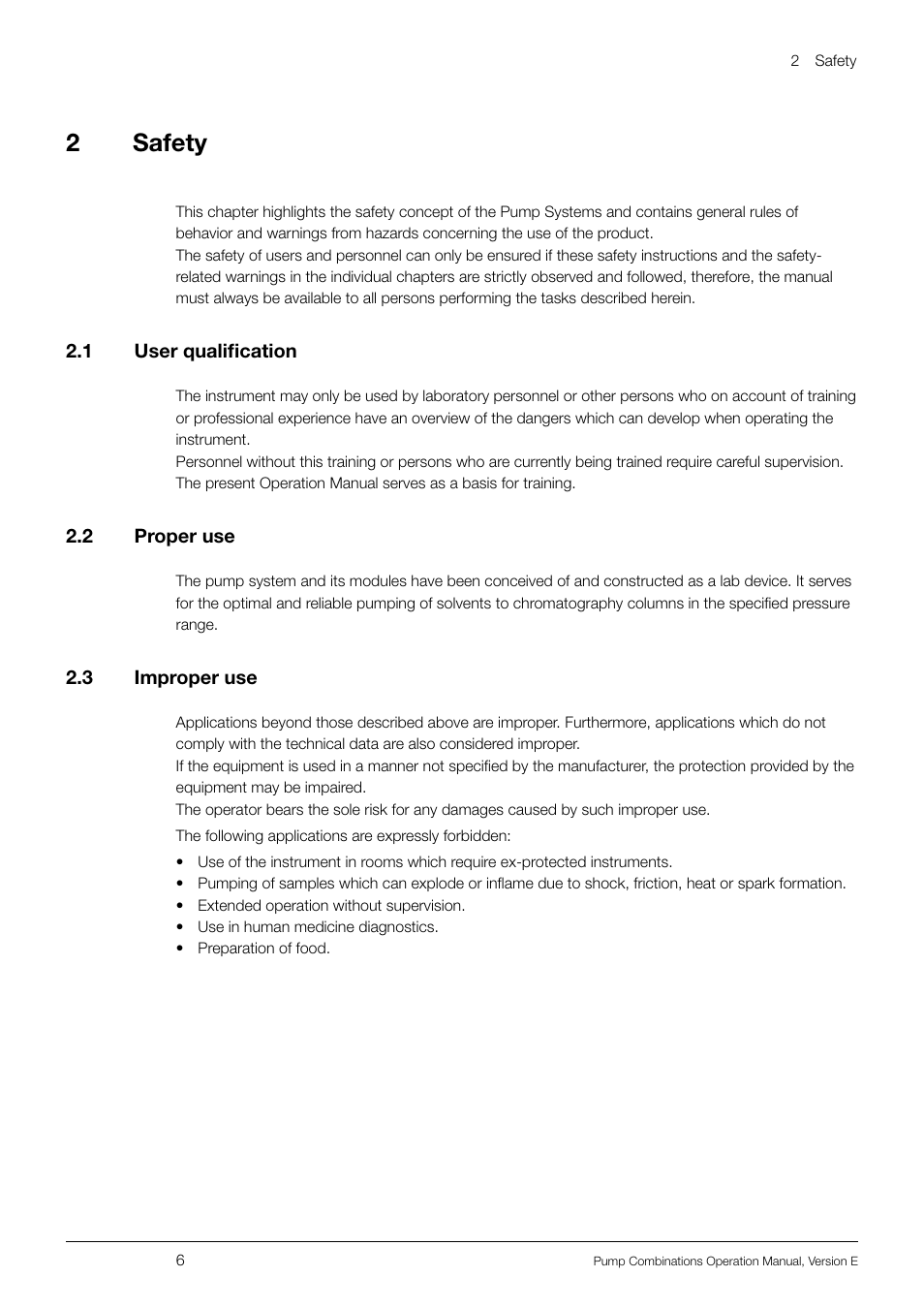 2 safety | BUCHI Pump Module C-605 User Manual | Page 6 / 50