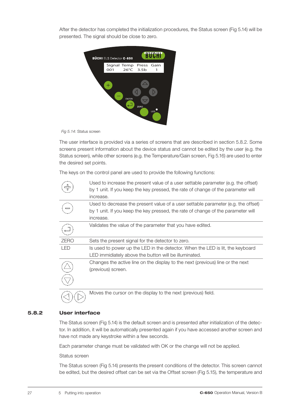 2 user interface | BUCHI ELS Detector C-650 User Manual | Page 27 / 56