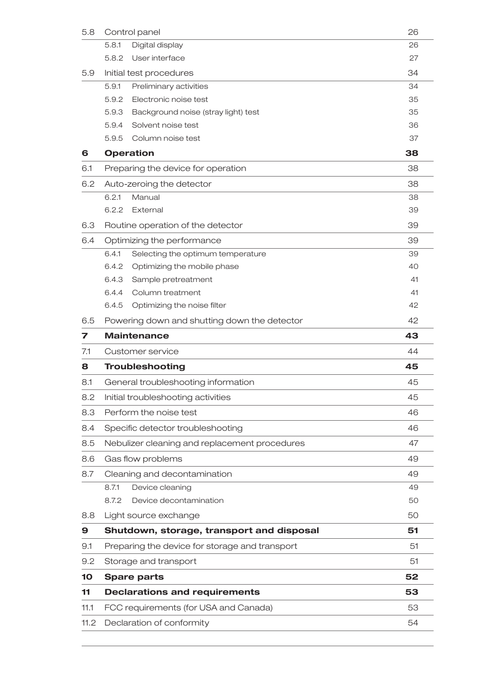 BUCHI ELS Detector C-650 User Manual | Page 4 / 56