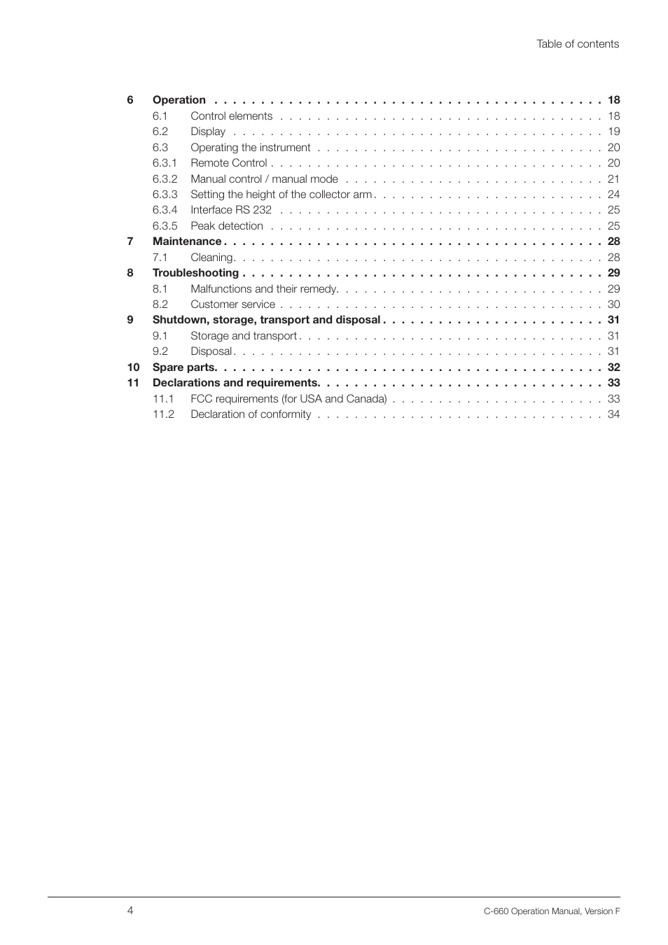 BUCHI Fraction Collector C-660 User Manual | Page 4 / 36