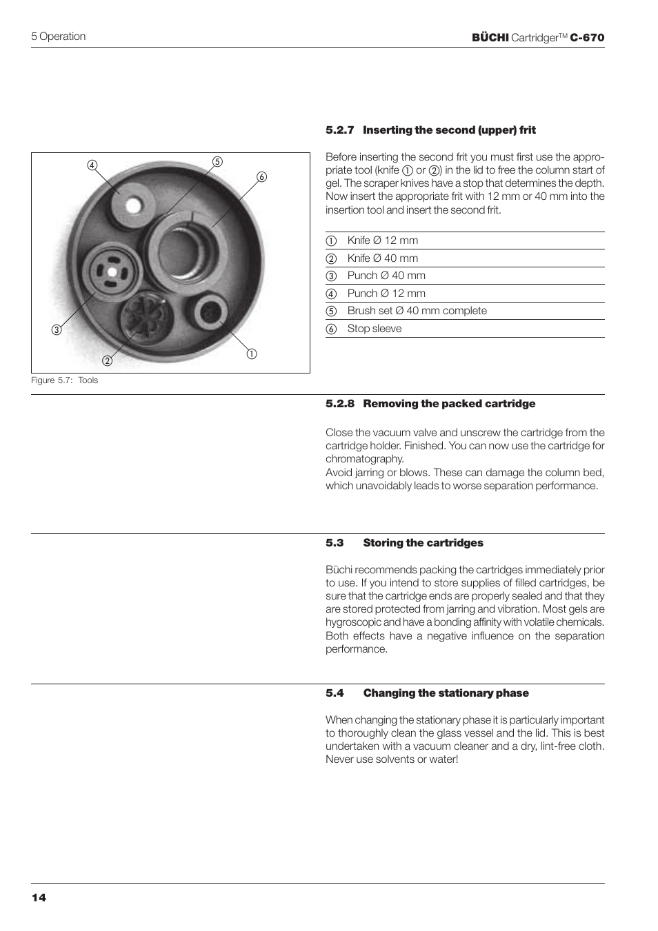 BUCHI Cartridge C-670 User Manual | Page 16 / 26