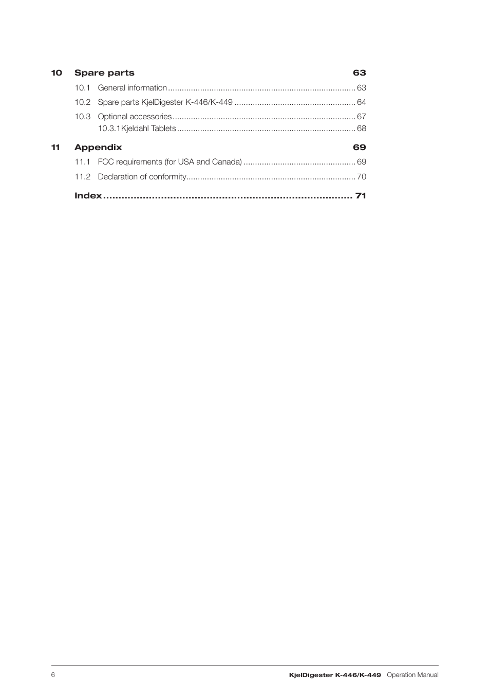 BUCHI KjelDigester K-449 User Manual | Page 6 / 74