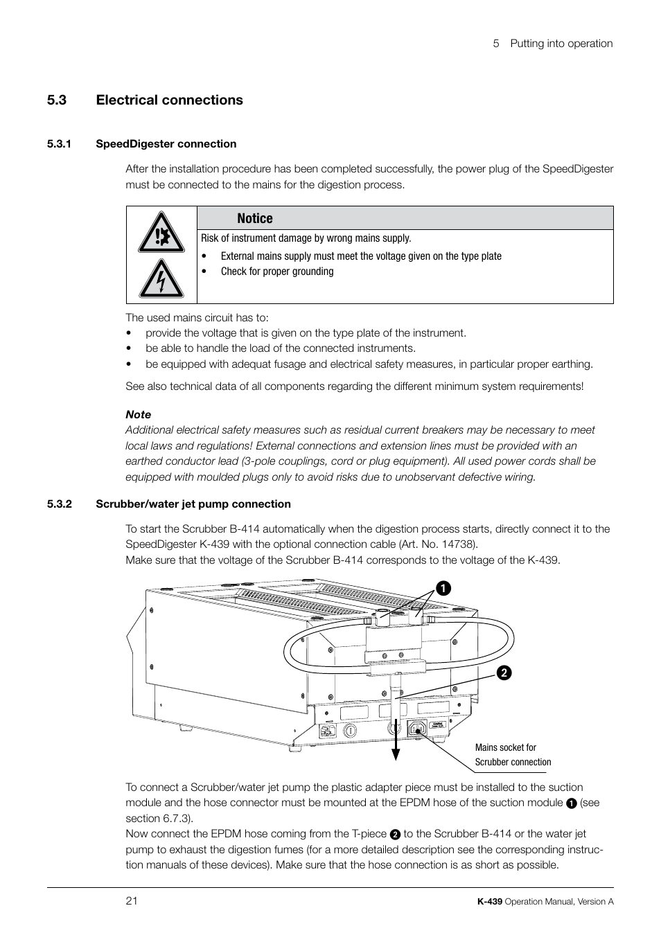 BUCHI SpeedDigester K-439 User Manual | Page 21 / 70