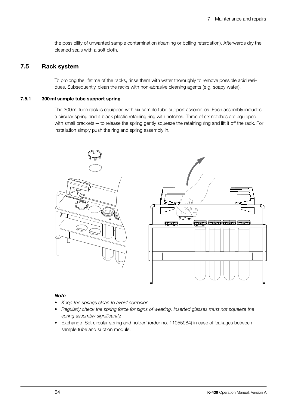 7 .5 rack system | BUCHI SpeedDigester K-439 User Manual | Page 54 / 70