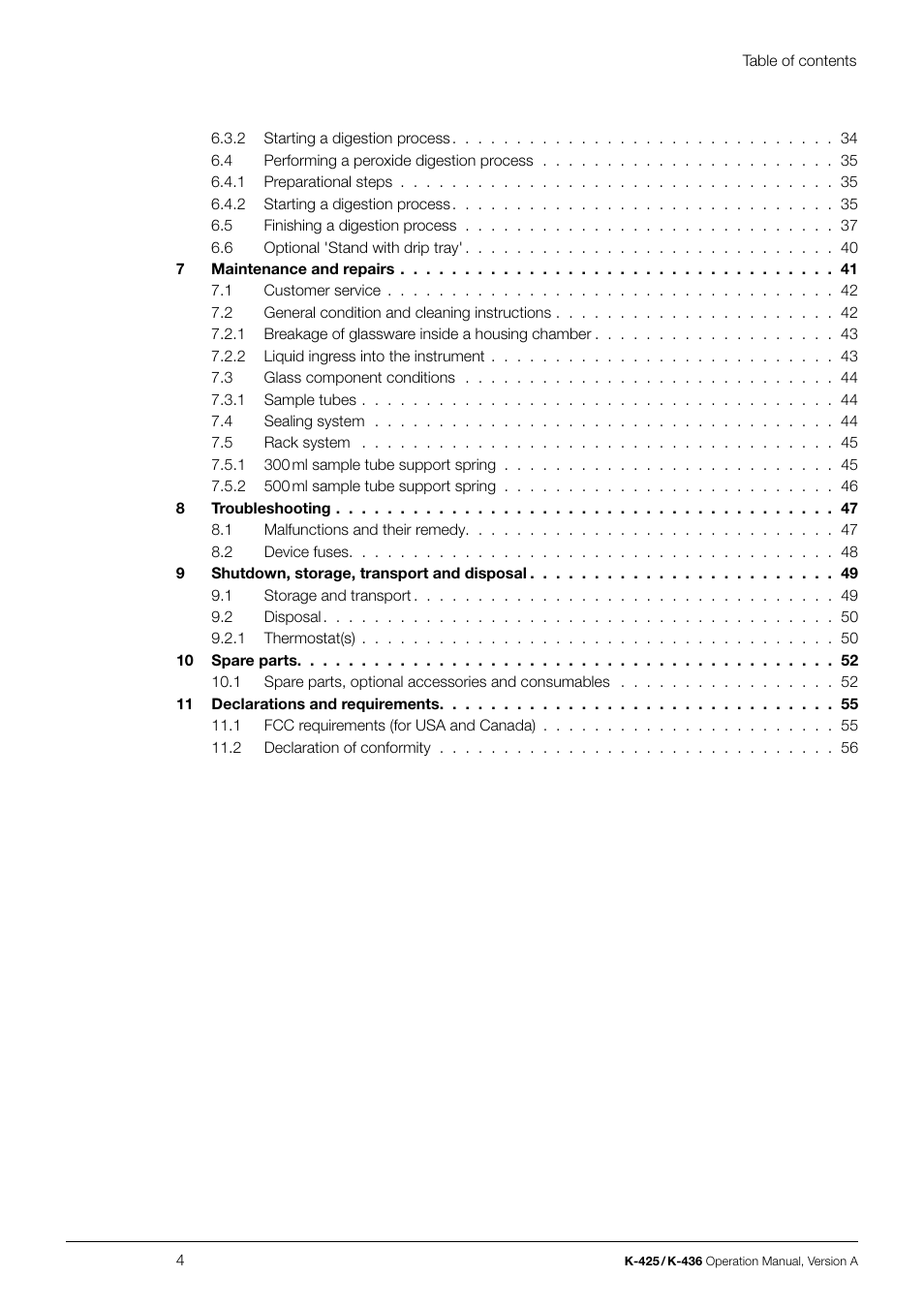 BUCHI SpeedDigester K-436 User Manual | Page 4 / 58