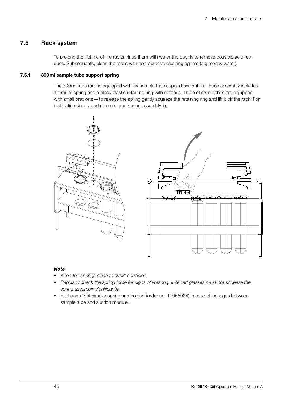 7 .5 rack system | BUCHI SpeedDigester K-436 User Manual | Page 45 / 58