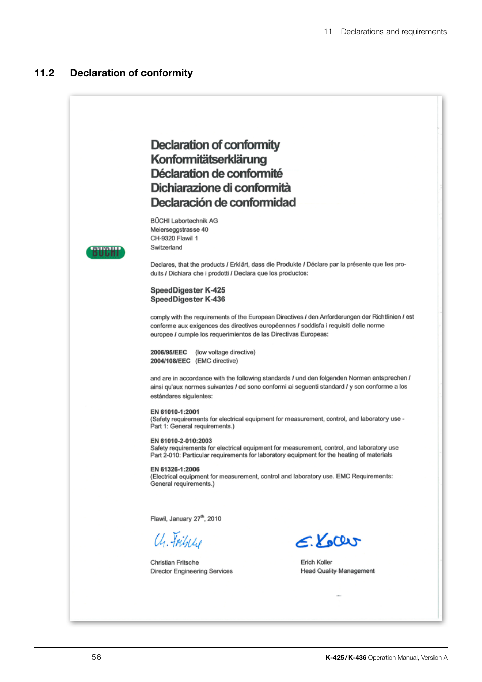 BUCHI SpeedDigester K-436 User Manual | Page 56 / 58