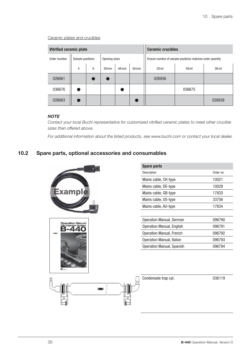 BUCHI Wet Digester B-440 User Manual | Page 35 / 42