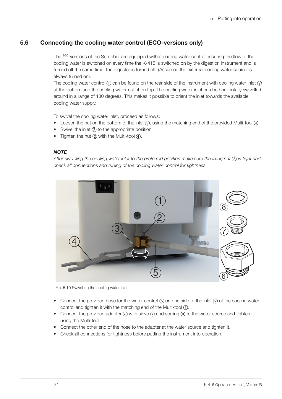 BUCHI Scrubber K-415 User Manual | Page 31 / 60