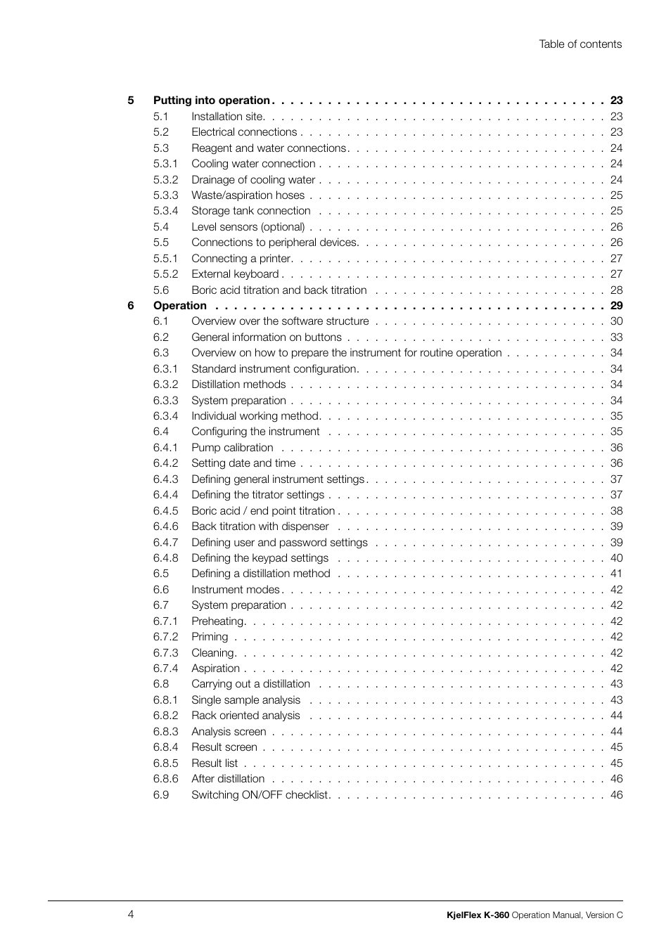 BUCHI KjelFlex K-360 User Manual | Page 4 / 74
