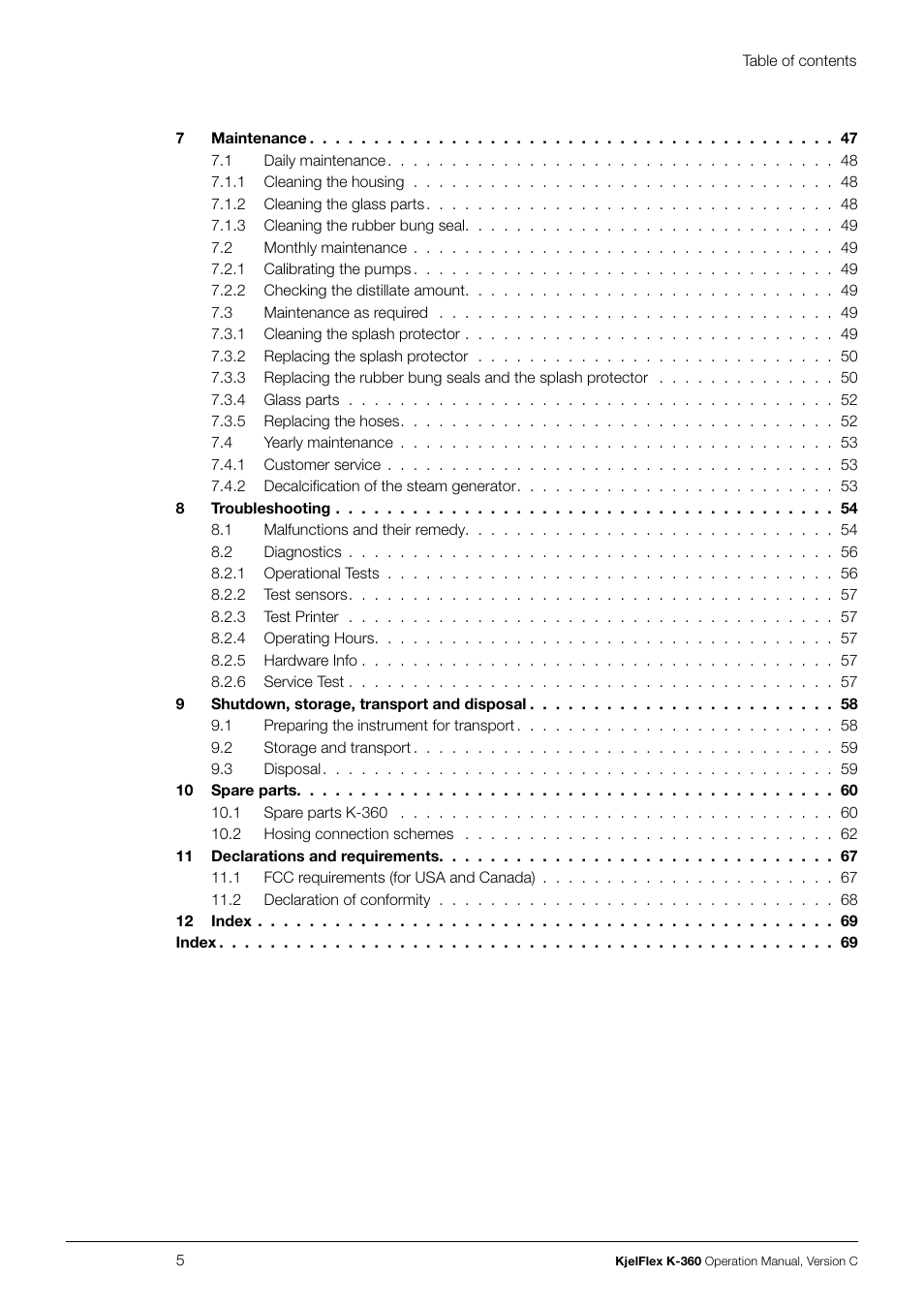BUCHI KjelFlex K-360 User Manual | Page 5 / 74