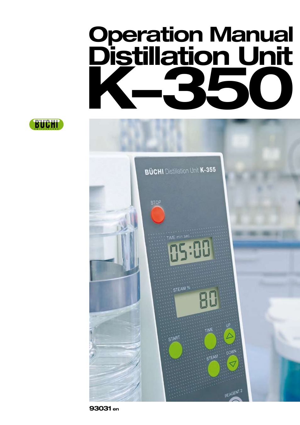 BUCHI Distillation Unit K-355 User Manual | 36 pages