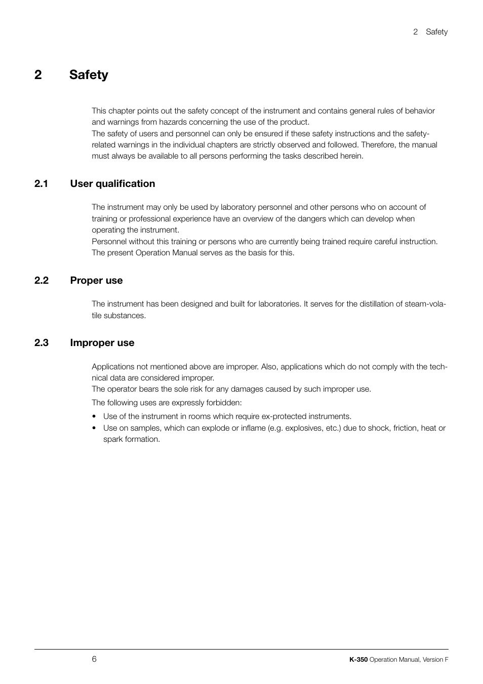 2safety | BUCHI Distillation Unit K-355 User Manual | Page 6 / 36