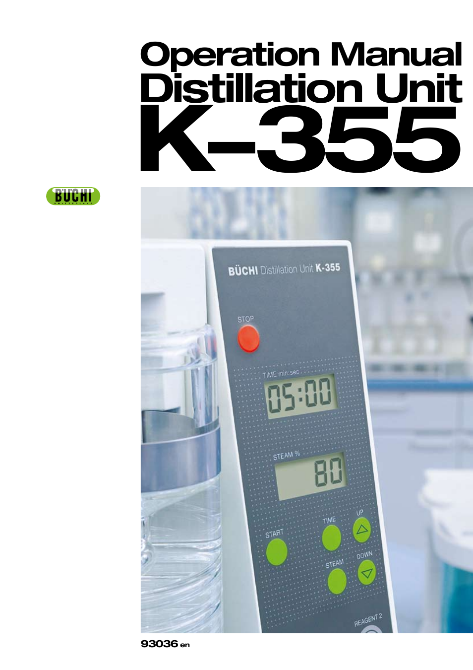 BUCHI Distillation Unit K-355 User Manual | 38 pages